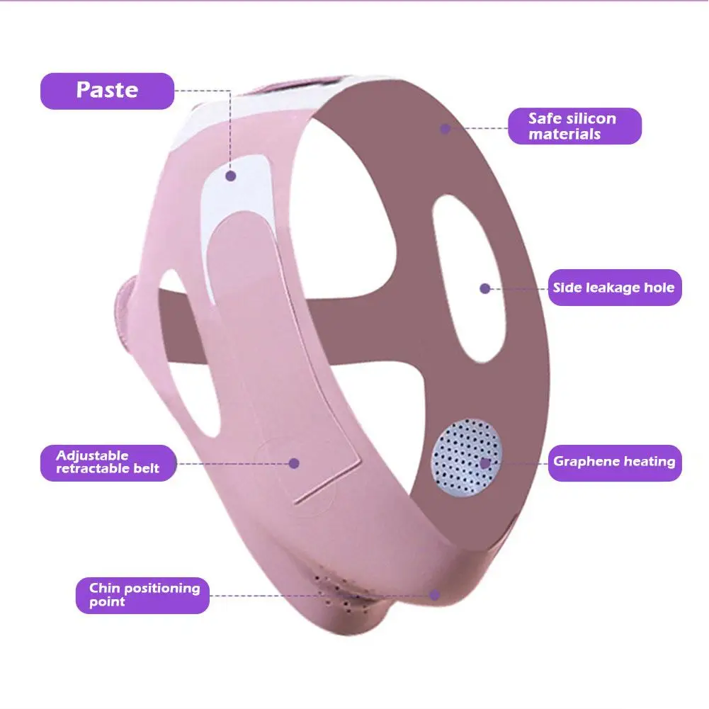 Reusable V Line lifting Mask Facial Slimming Strap - Mask Face Double V Chin Reducer Shaped Belt Face Slimming Up Lifting C P9C4