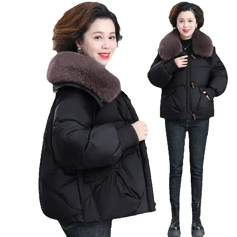 

Middle Aged Mother Winter Clothes Down Cotton Jacket 2025 New Cotton Jacket Thickened Cotton Coat Autumn And Winter Jacket