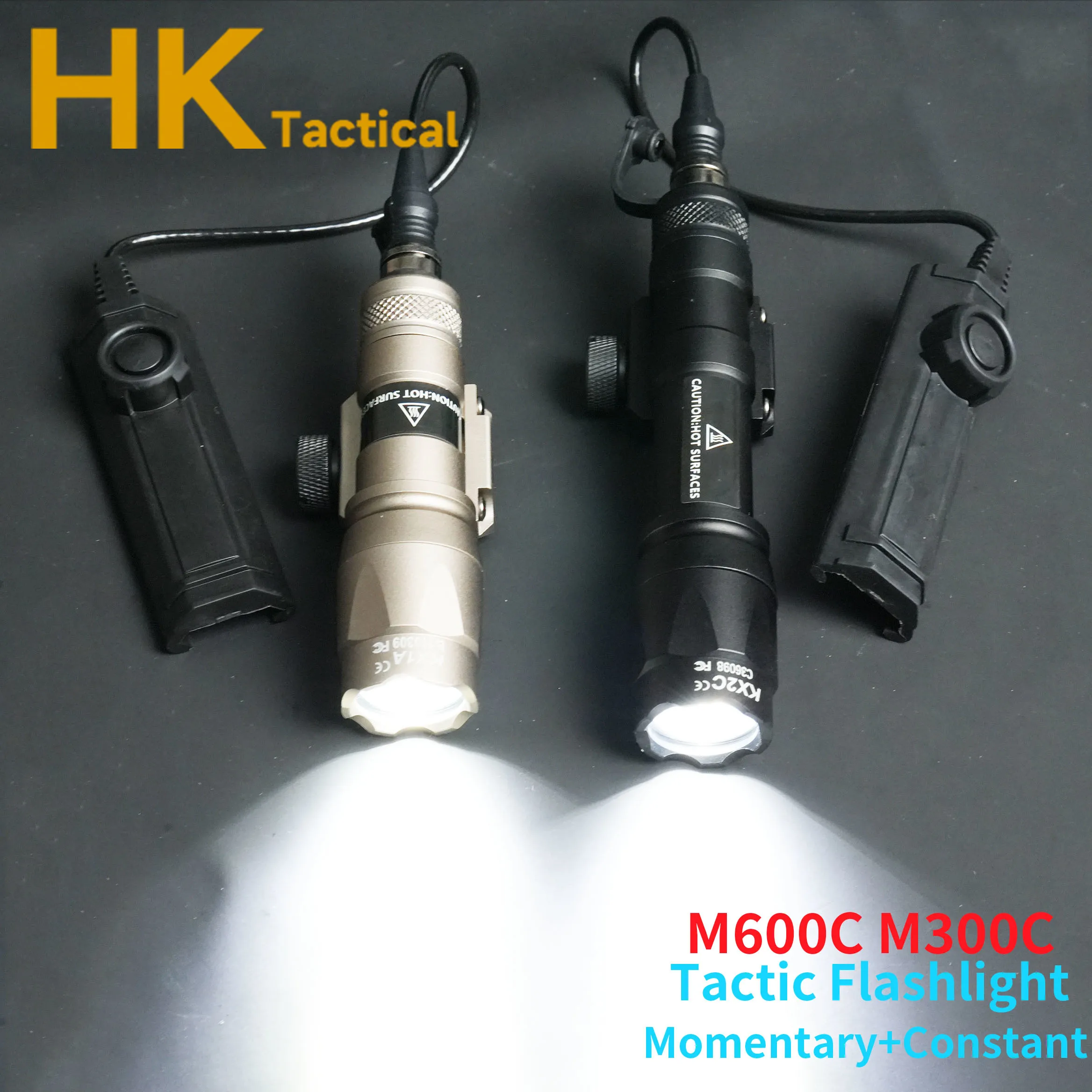 

Тактический фонарик для страйкбола SF M600C M300C, светодиодный фонарик для винтовки, охоты, разведки, фонари для оружия, мгновенный + постоянный двухфункциональный переключатель