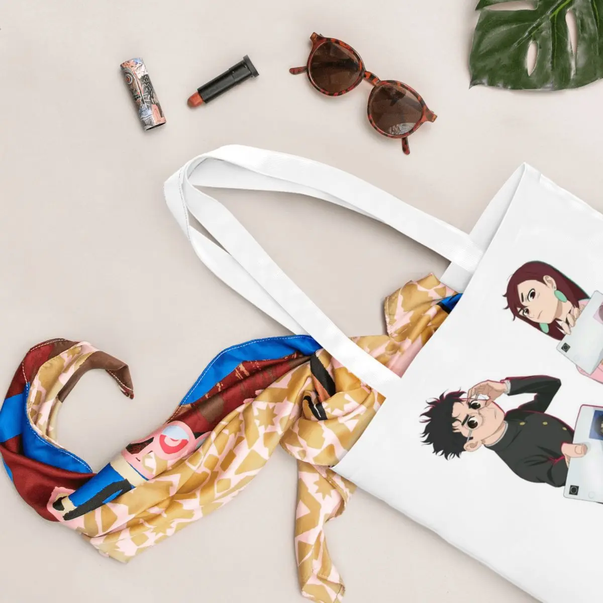 Dandadan Anime Eyes W Kaji Manga Sacos de compras Lona A sacola reutilizável para senhoras bolsa de ombro bolsa de viagem