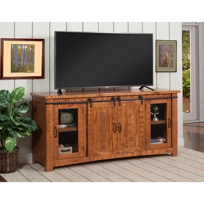 Home Omaha TV Stand | Honey Tobacco