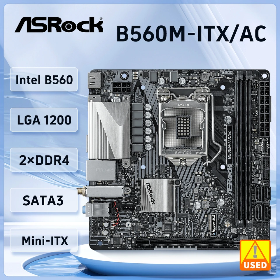 B560 B560M Mini-ITX Motherboard ASROCK B560M-ITX/ac LGA 1200 DDR4
