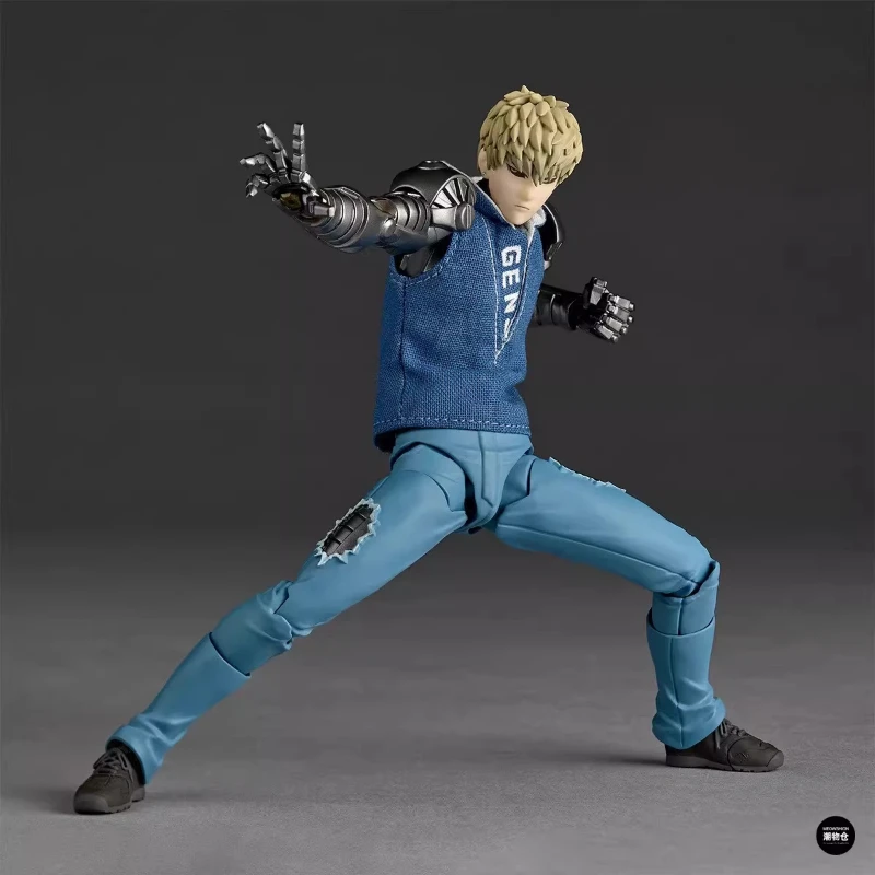 In Stock Domestically-Built Genos Anime Action Figures Kaiyodo Revoltech Yamaguchi One Punch Man Figurine Joint Movable Model