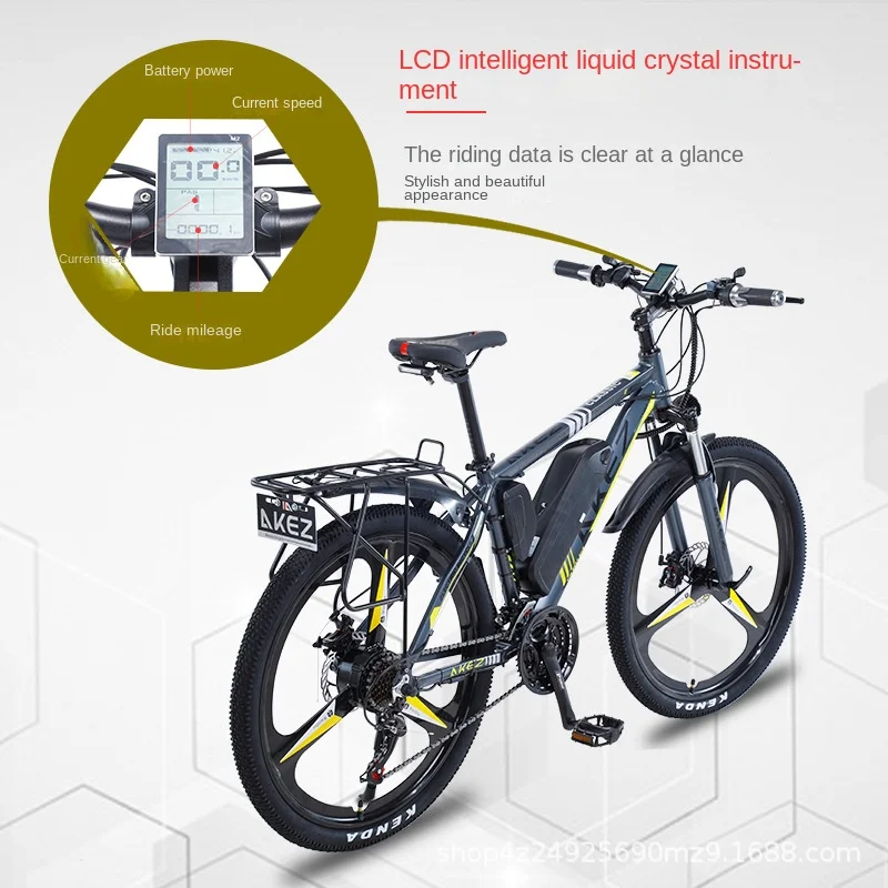 Electric Bike 350W Motor 36V/10/13AH Battery City Men & Women Electric Bike 26 Inch Tire Adjustable Variable Speed Electric Bik