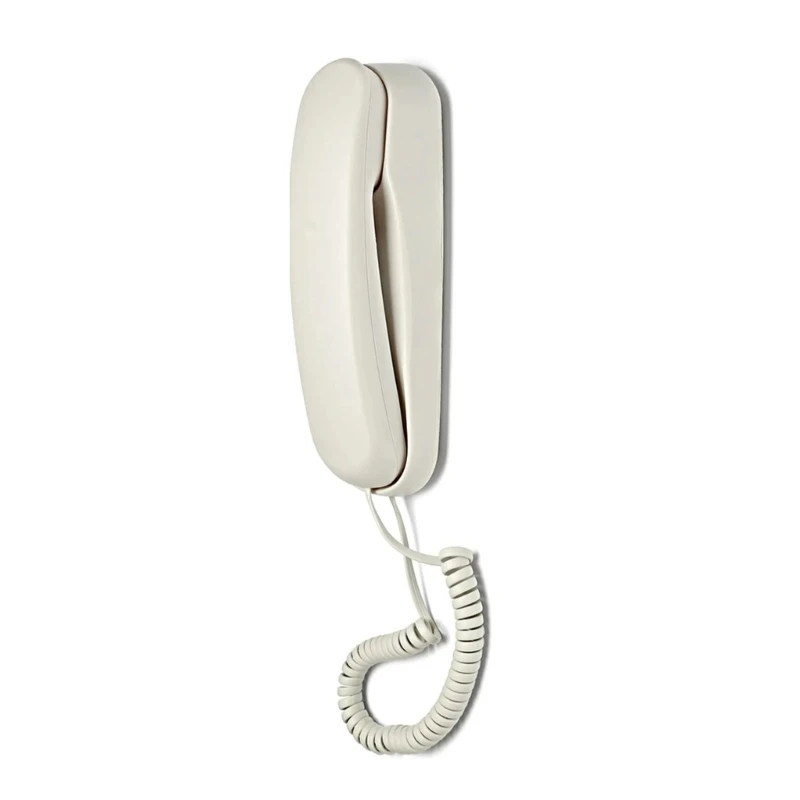 Telefone parede com fio, telefone Trimline fino para hotel, conjunto telefone fixo parede