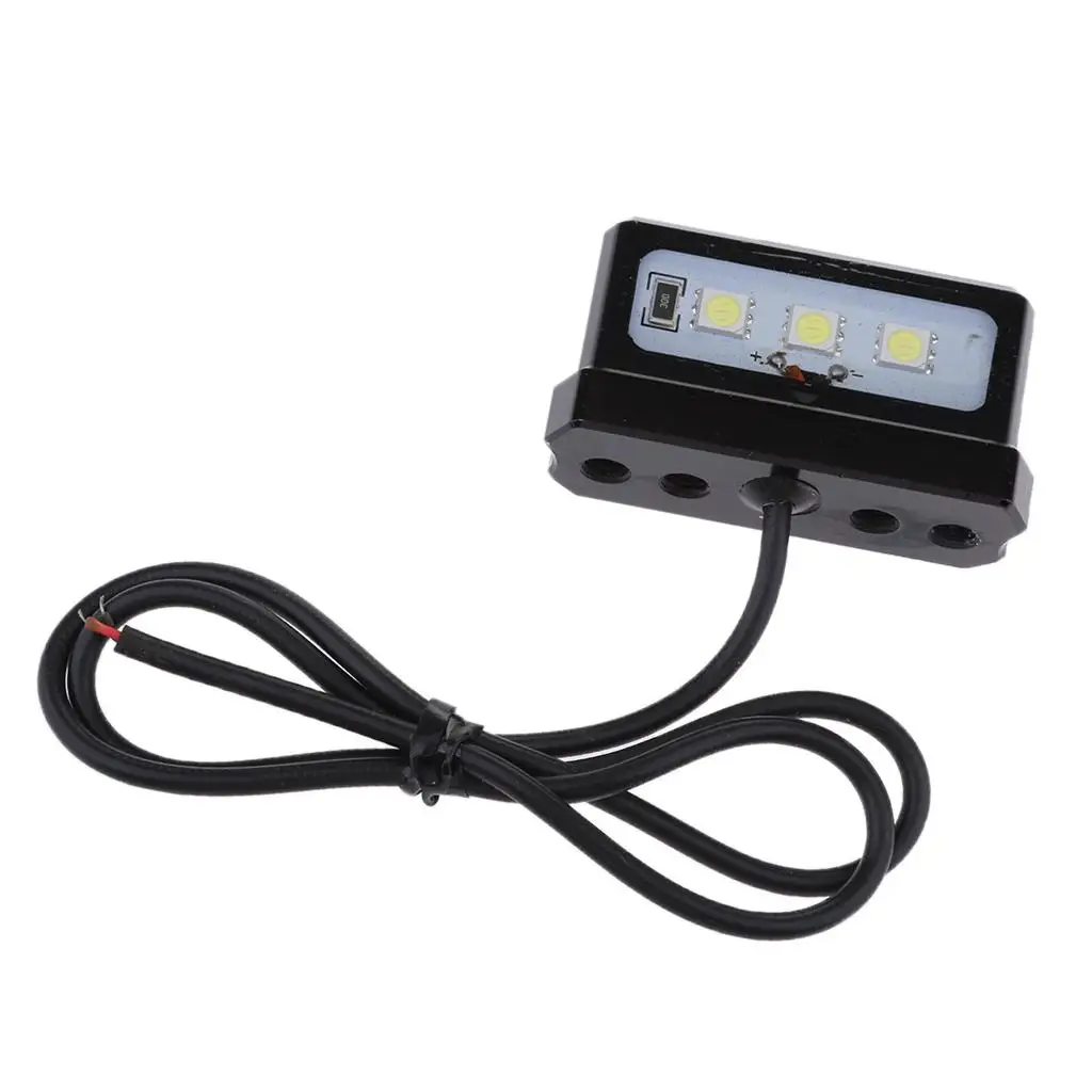Universal LED Rear License Plate Light Waterproof Taillight for Kawasaki Z800 R1 R6 Mt07 Mt09 Motorcycle Accessories - view 2