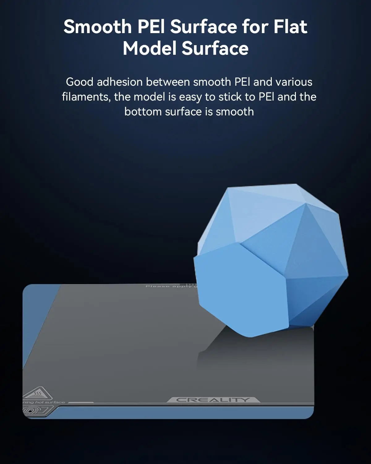 Creality K1C Build Plate,Smooth Surface PEI Sheet Magnetic Flexible Bed Plate for K1 SE/K1/Ender 3/3 V2/3 V3/3 V3 KE/3 V3 SE 3