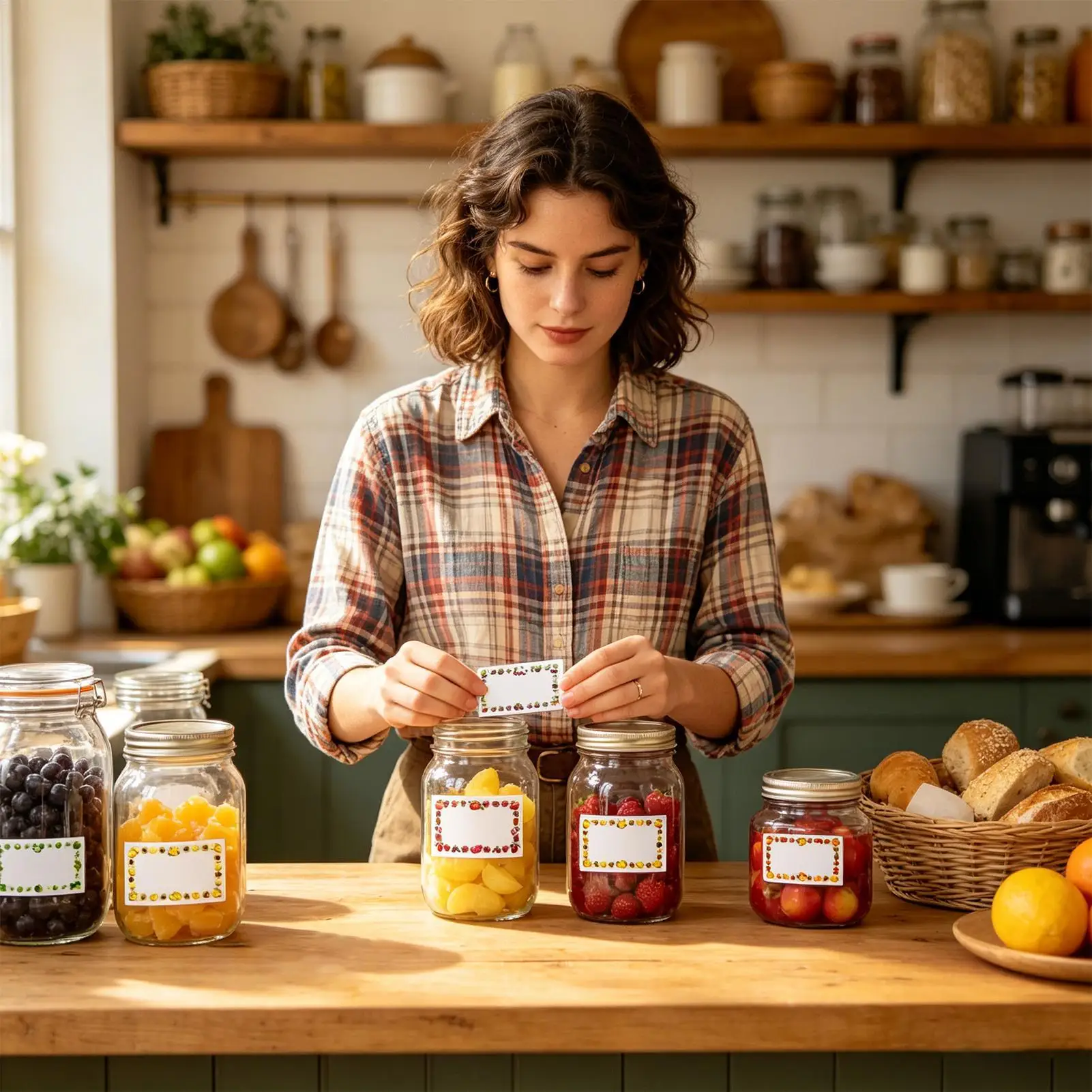 

Этикетки для пищевых контейнеров, самоклеящиеся, 1000 штук, пустые самоклеящиеся этикетки для кухонных контейнеров, морозильных камер, пакетов для еды