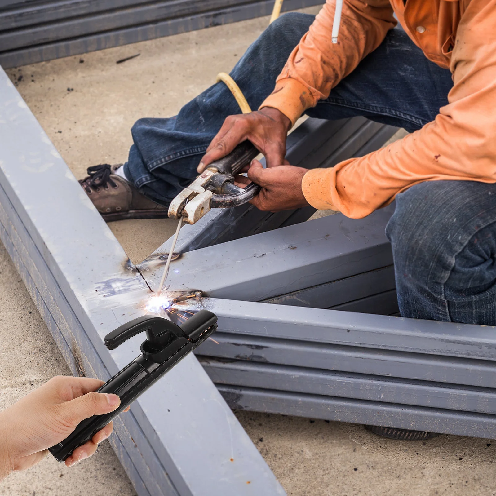 

300A Adjustable Welding Clamp Plier for Soldering and Repair Work Enhanced Grip Stability Professional Grade Tool for Welding