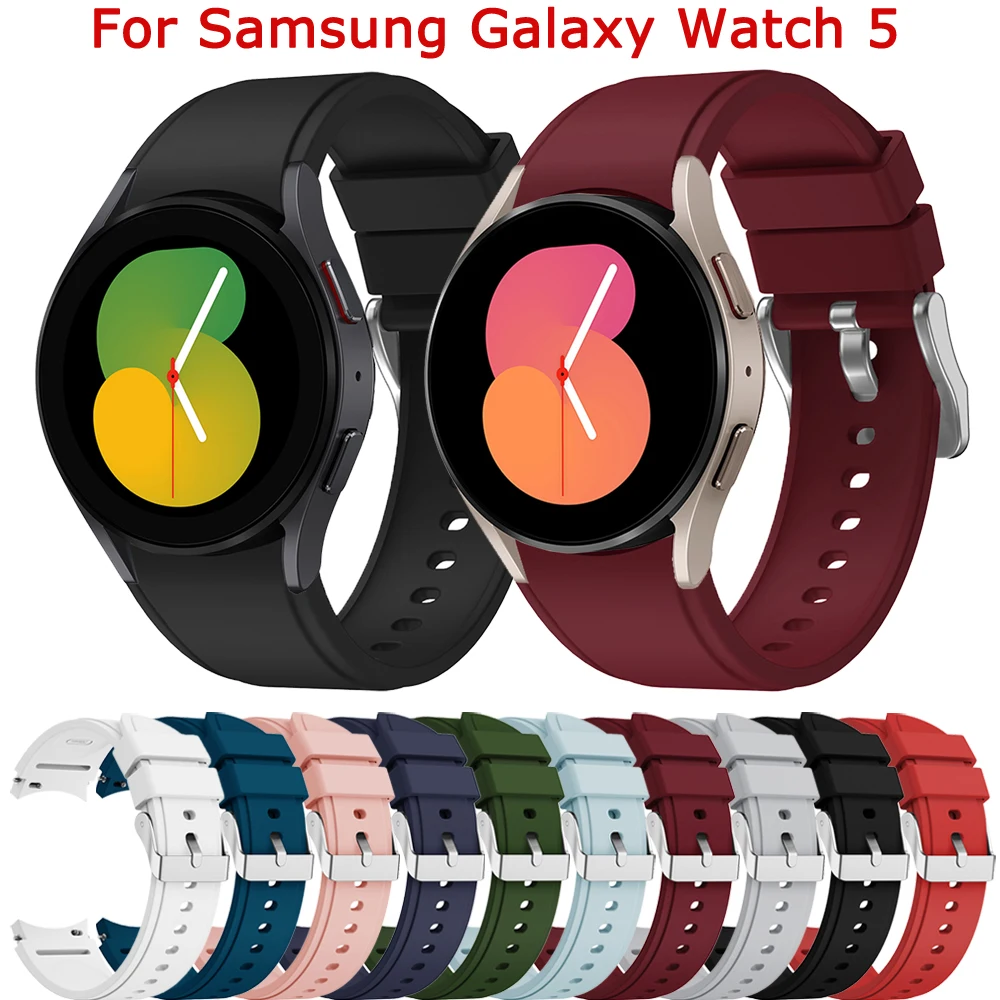 

Wistband Strap For Samsung Galaxy Watch 5 4 40mm 44mm classic 42mm 46mm Silicone Band Galaxy Watch5 Pro 45mm Curved End Bracelet