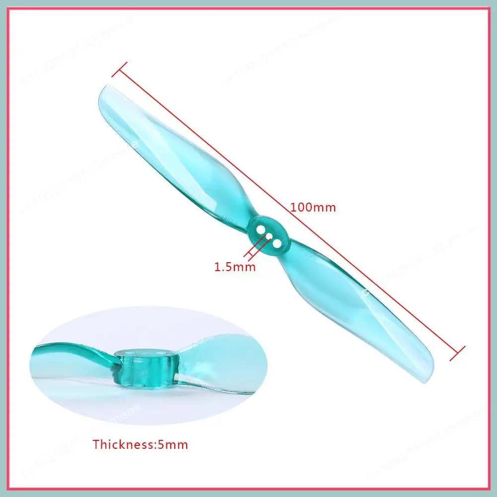 N94R For Nazgul 4030 Prop 4Inch 2-Bladed Propeller Blade Paddle Airscrew Windstick 1.5Mm For Freestyle FPV