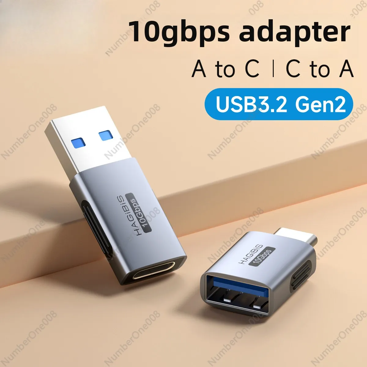 USB To Typec Adapter Otg Adapter, Mobile Phone U Disk Adapter Head Interface Is Suitable for Apple Computer Iphone15/16proMax Ta