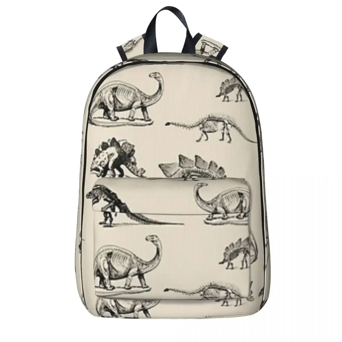 Vintage Museum Dinosaur Skeleton Illustrations Backpack Fashion Children School Bag Laptop Rucksack Travel Rucksack Bookbag