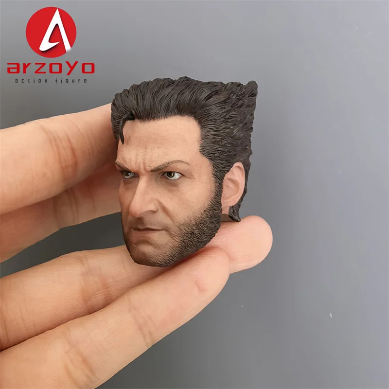 Głowa Hugh Jackmana w skali 1/6, rzeźba głowy żołnierza, model do rzeźbienia pasujący do figurek akcji 12-calowych.