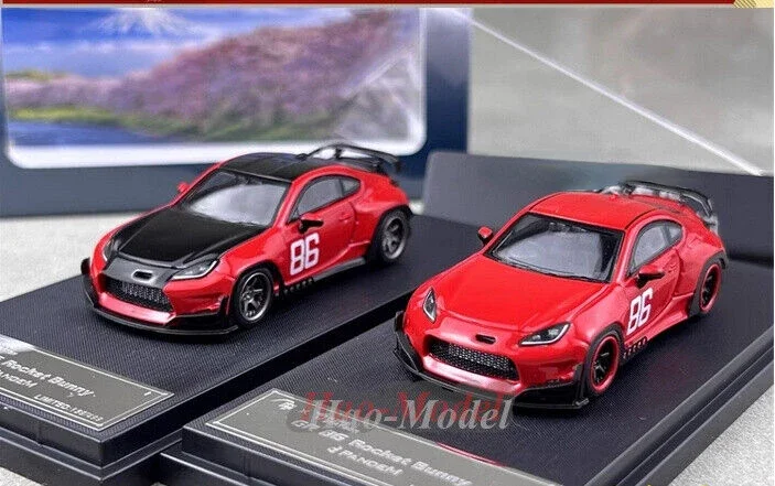 Fuji 1/64 For Toyota Pandem GR86 ZN8 Car Model Alloy Diecast Metal Simulation Toys Boys Birthday Gifts Hobby Display Ornaments