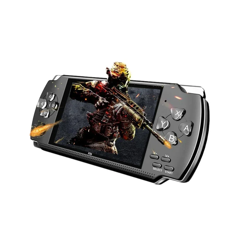 X6 Handheld Game Console 4.3 inch 8G Easy Operation screen MP3 MP4 MP5 Game player support for psp game camera video e-book