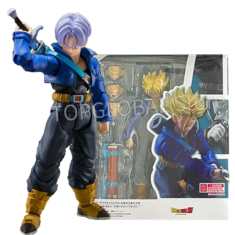 Shfiguarts Dragon Ball Trunks Anime Figures SHF Trunks Boy From Future Collection Model Action Figure Toys Child's Gifts