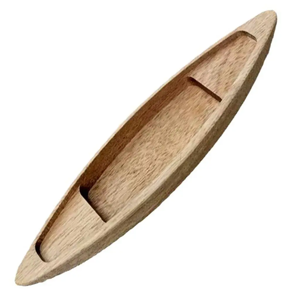 

Ocean Landscape Wooden Boat Model Mini Canoe Handcrafts Fishing Boat Decor Vintage Decor Lightweight Boat Model Ornaments