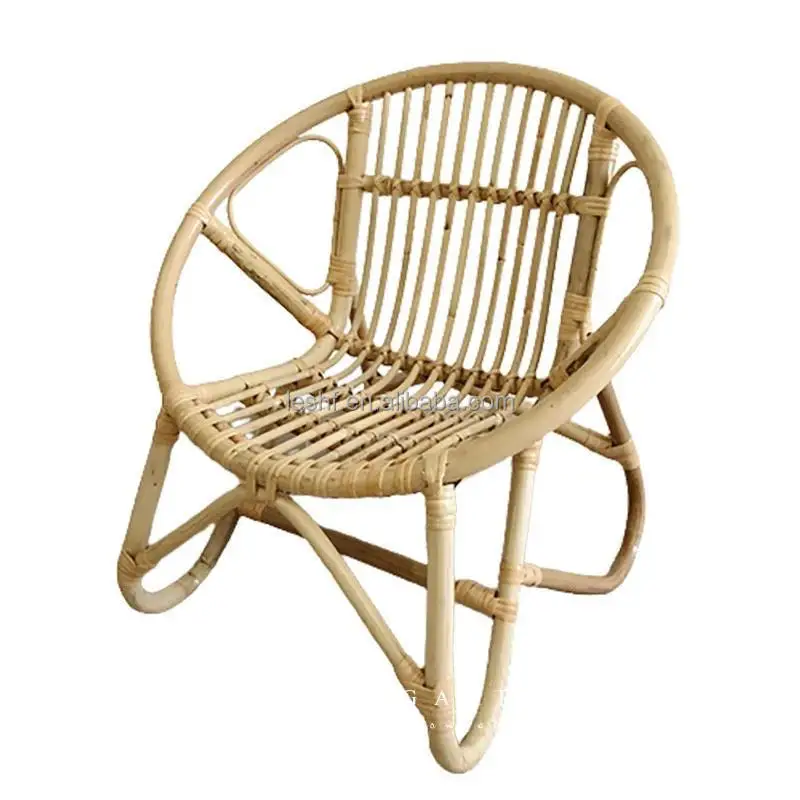 

Handmade Children's Chair Made of Real Rattan Natural Environmental protection and Safety Children's Reclining Chair