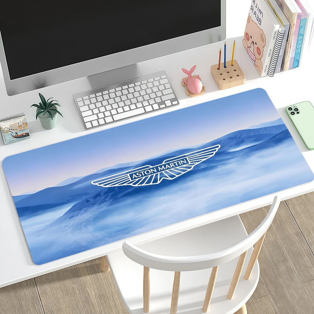 Logo A-Aston M-m-Martin Mouse Pad Large Non-slip Lockedge Desktop Computer Desk Mat Keyboard MousePad Office Gamer Student