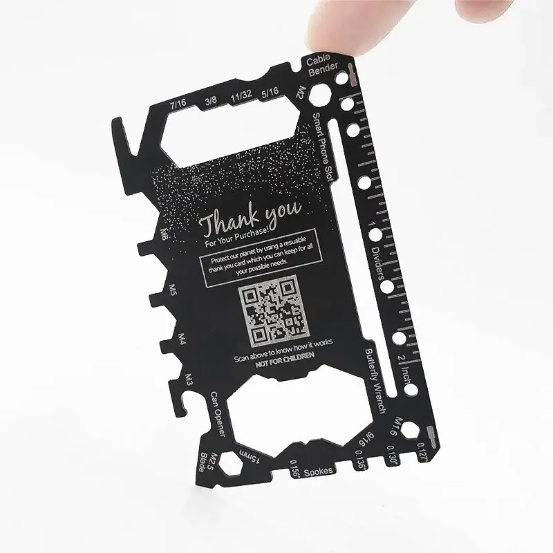 

Custom Business Gift Stainless Steel Multitool Credit Card Multi Tool Business Card for Promotion