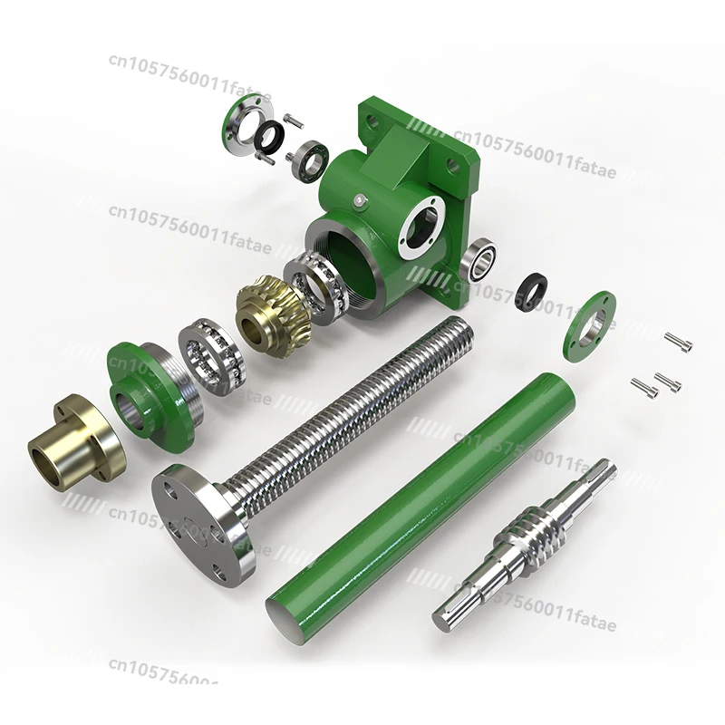Worm Gear SWL Screw Lift Hand Vertical Flange Nut Gear Reducer Small Electric Lifting Platform
