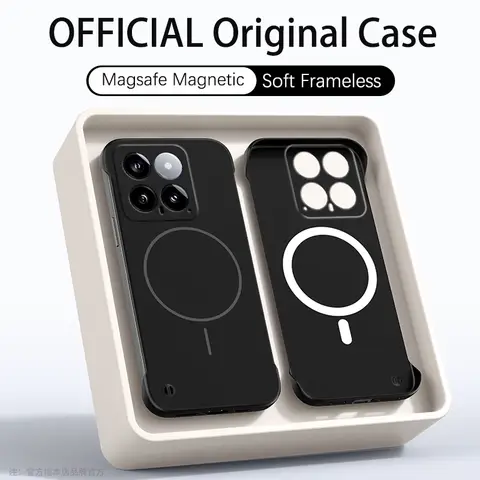Ultra Thin PC Matte Frameless Case for Magsafe Xiaomi 15T 15 14 13 13T 12 12X 11 15S Pro Ultra Magnetic Shockproof Smooth Cover