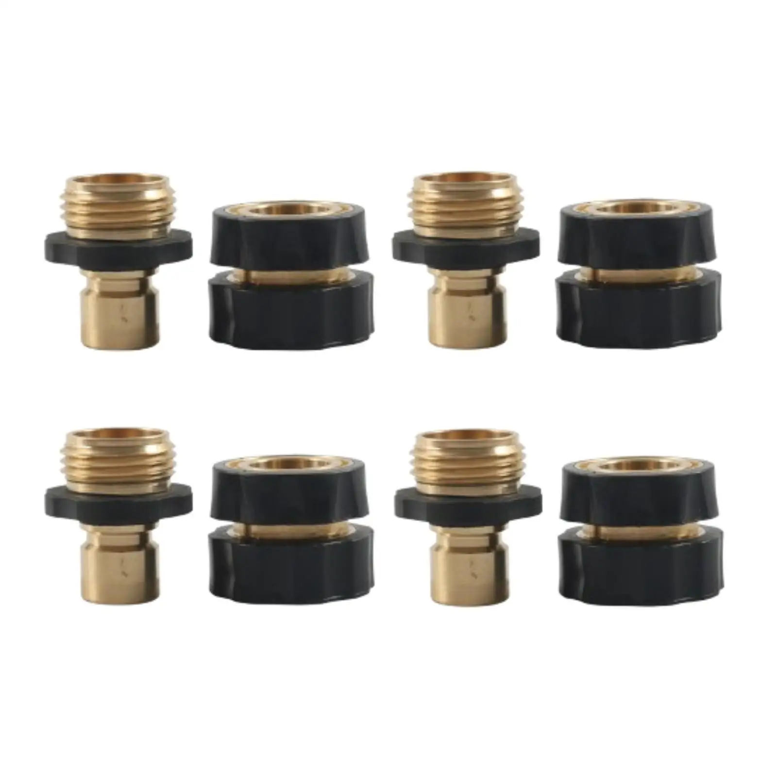 

4x 3/4" быстрый соединитель для садового шланга с защитой от утечек воды, соединитель для шланга для ухода за газоном