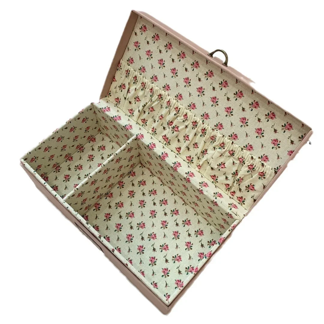 Storage Box Makeup Box Jewelry Organizer Cosmetic Organizer Gvic Gift Pink Floral Jewelry Box Large Capacity Makeup Box