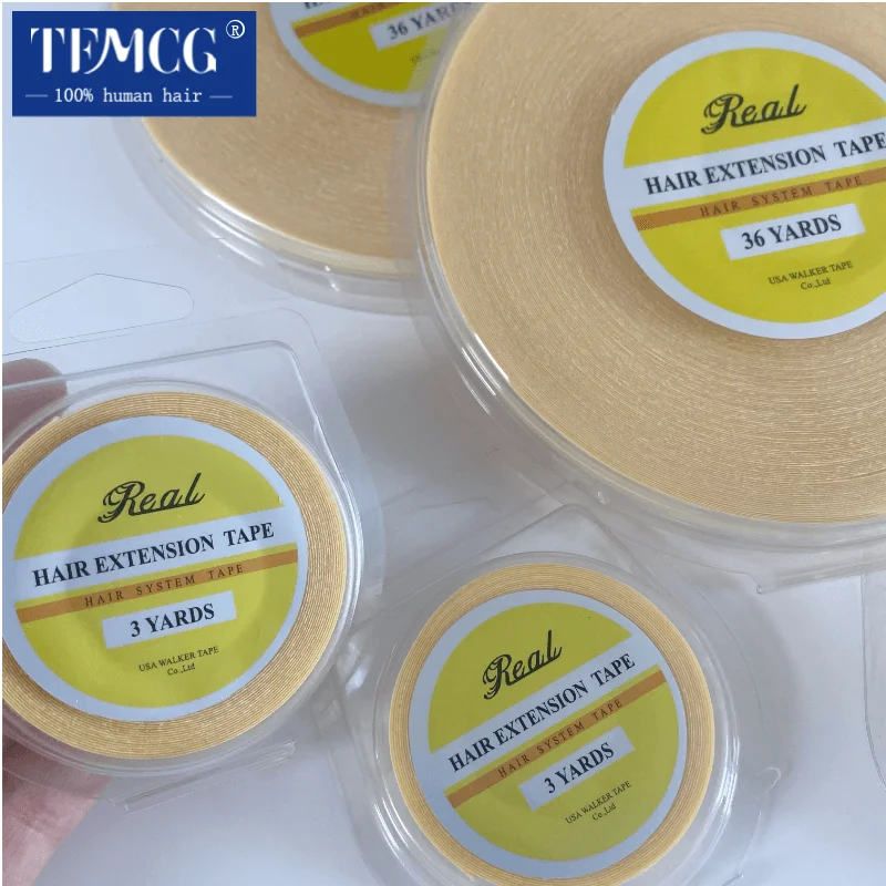 

3yards 12yards 36yards Strong Lace Front Support Walker Tape For Wig Toupee Double Sided Waterproof Adhesive Wig Tape