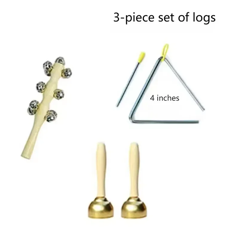 Handheld Wooden Musical Instrument Set Educational Orff Toys for Parent Child Interaction Early Learning Music Play Kit