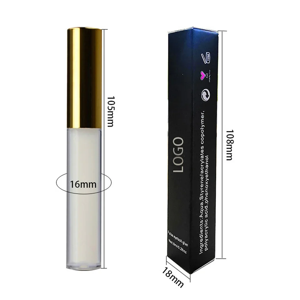 Private Label Eyelash Glue Custom Bulk Waterproof Easy To Remove Strong Viscosity Long-lasting Long-lasting Eye Makeup Beauty