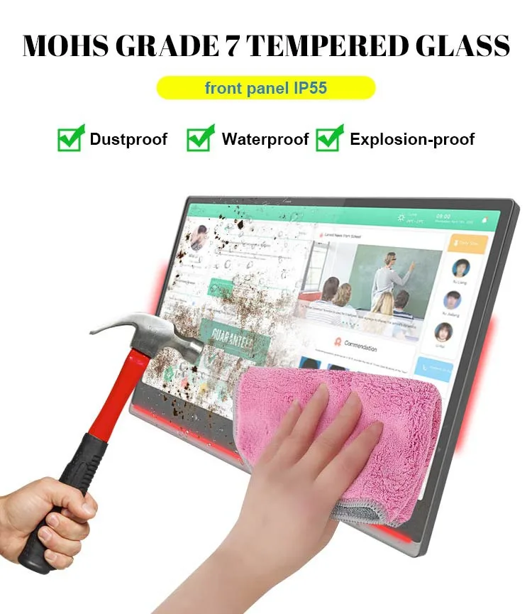 Wall-mounted 21.5 24-inch large tablet, large Android Windows touchscreen conference room display tablet