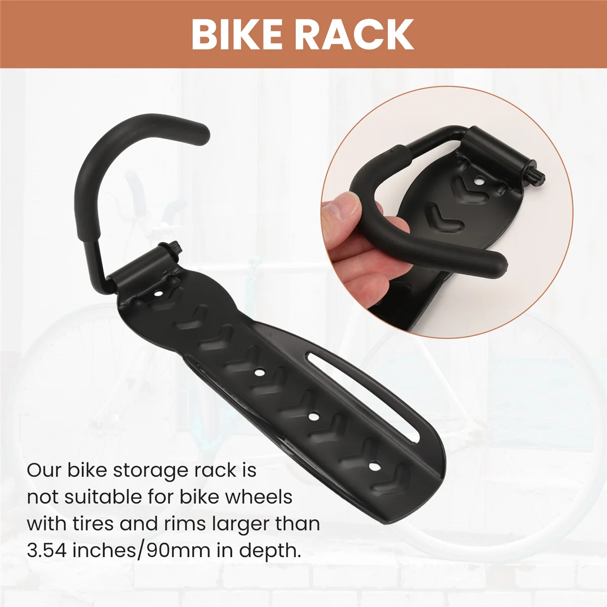 

A29R 1 упаковка, поворотная велосипедная стойка, настенное крепление для гаража, вешалки для велосипеда, стойка для гаража, вертикальная стойка для хранения велосипедов