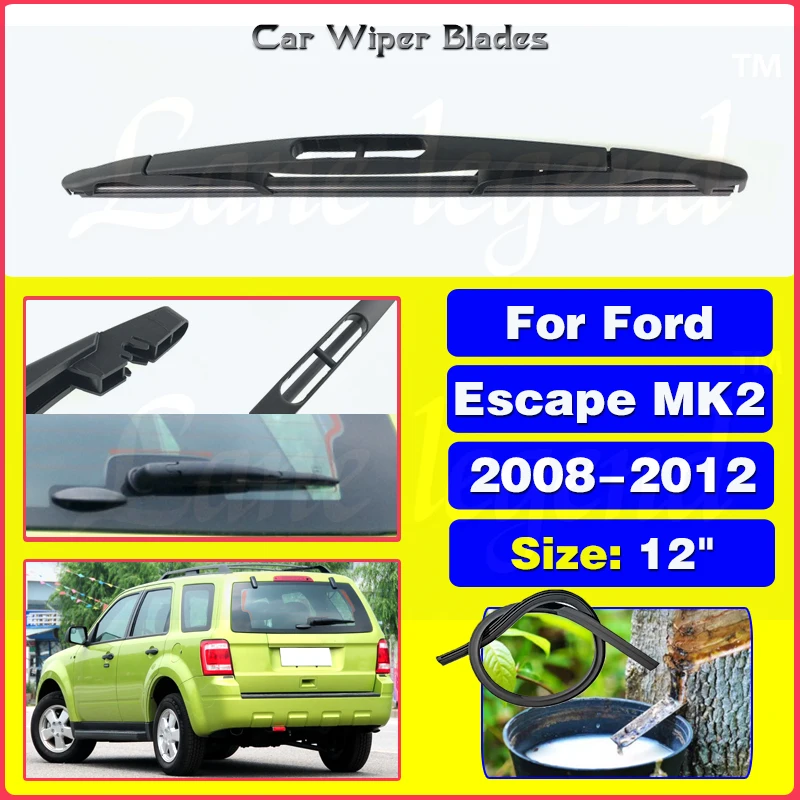 

12" Rear Windshield Windscreen Washer Wiper Blade For Ford Escape MK2 2008 2009 2010 2011 2012 Car Accessories Accsesories