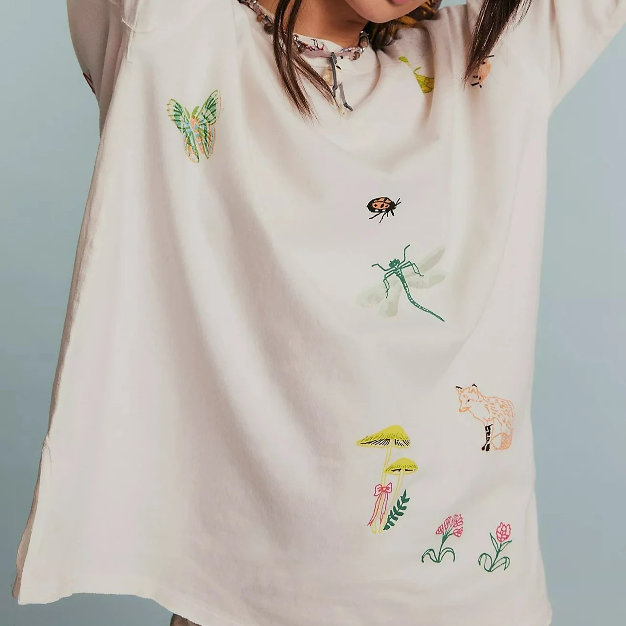 2025 Autumn and Winter New Women's Embroidered Knitted Pullover Hoodie Casual Loose Top