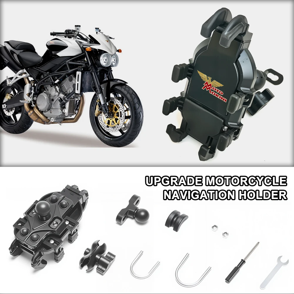 Quick Install Motorcycle Phone Mount Waterproof Handlebar mount For Moto Morini X-Cape Calibro Seiemmezzo SCR 6½ STR 650 650X