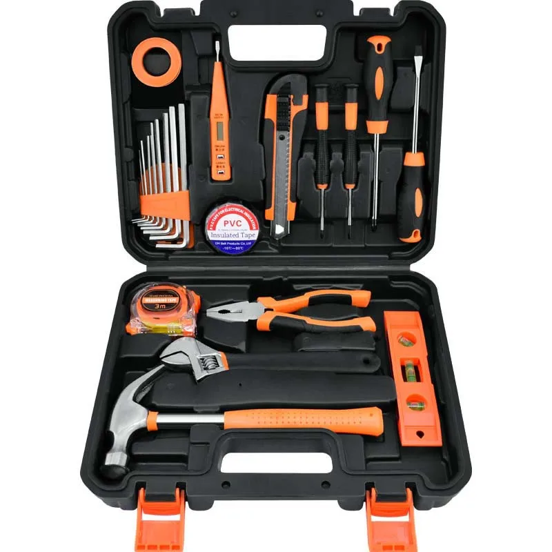 HYS Large Tools 21-piece Set Household Gifts Hardware Multifunctional Combination Set Toolbox Storage