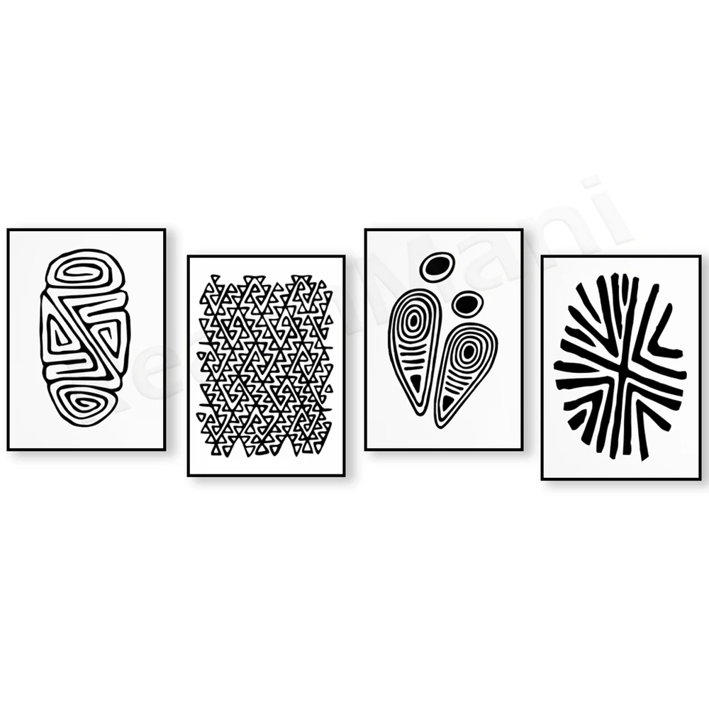 Taino, Puerto Rican Art, Abstract Tribal Print, Dominican Ethnic Poster, Caribbean Art Triangle, Pre-Columbian Inspiration,
