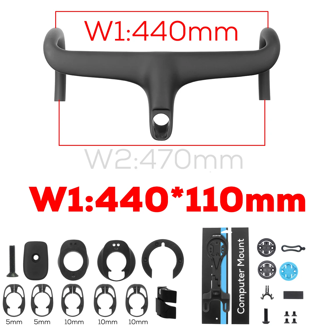 ULLICYC T4 ULTRA Racefiets Full Carbon Fiber Interne Kabel Geïntegreerde Fietsstuur Cockpit Voor 360mm-380mm Met Mount