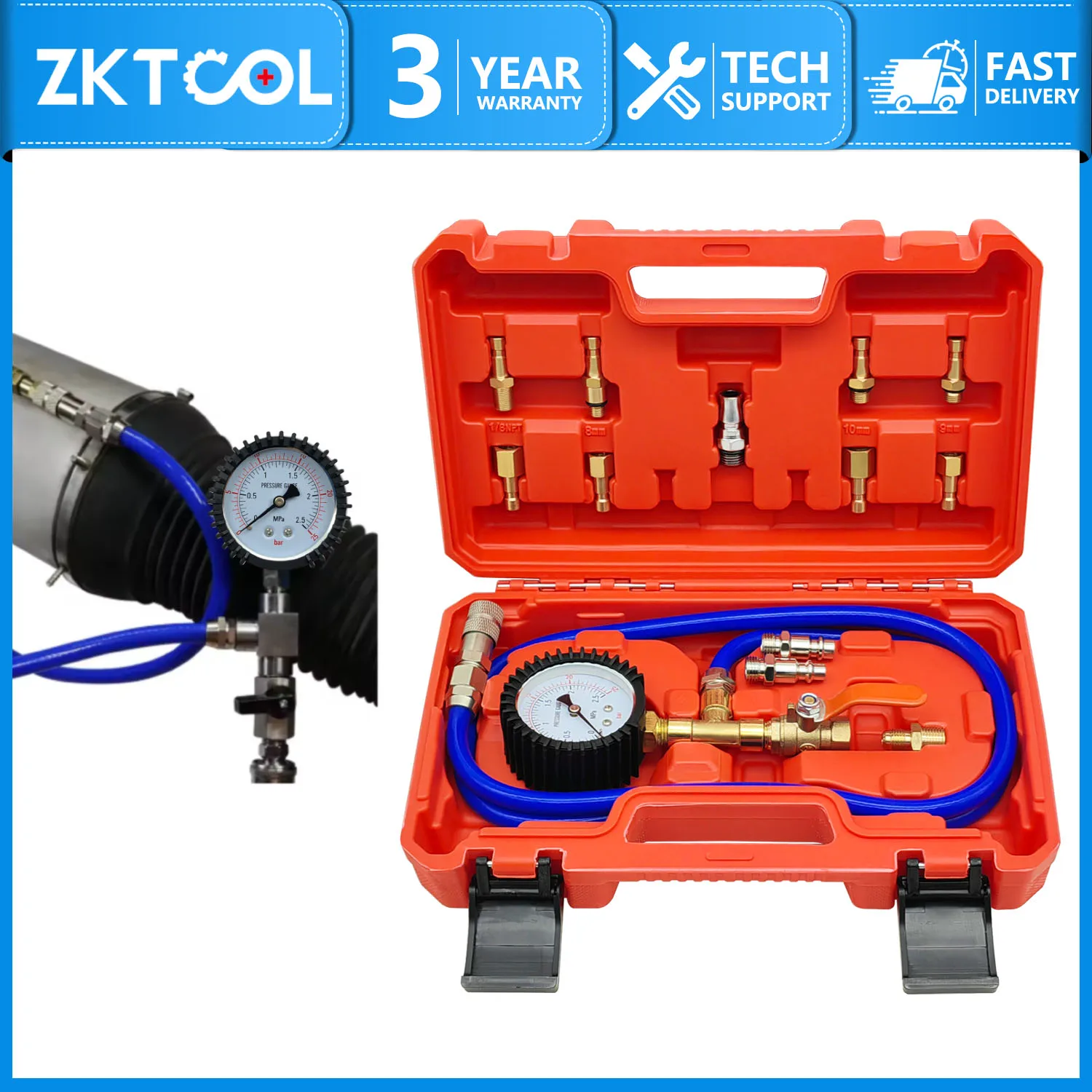 

Universal Air Shock Absorber Test Tool Shock Absorber Leak Detector Air Suspension Leak Detector Set Shock Absorber Repair Kit