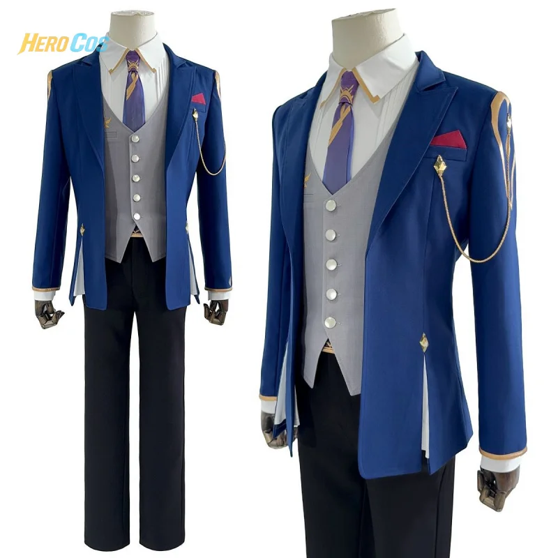 

For All Time Clarence Cosplay Costume Campus Suit Party Fashion Handsome Uniform Halloween Role Play Clothing HERO Cos