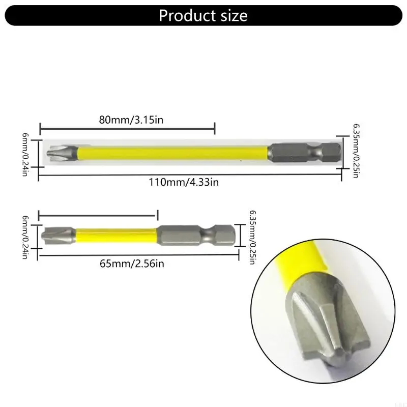 54hc 65mm 110mm Fewedriver Repold Slowted Skitted Chave Bit Bit