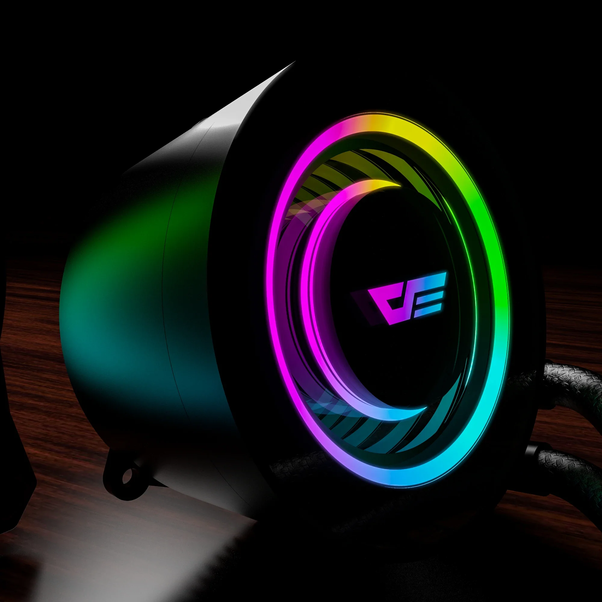 Darkflash Cool Design Computer Wasserkühlung Gaming Gehäuse Flüssiges CPU-Kühler-Kit PC-Lüfter mit RGB-GPU-Lüftern