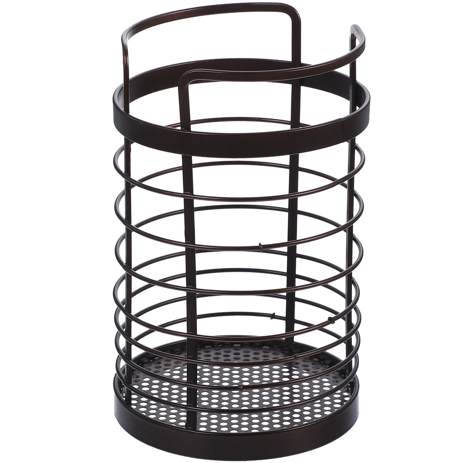 

Modern Metal Cutlery Holder for Kitchen Counter Top Spoon Fork Chopstick Draining Box Utensil Storage Container