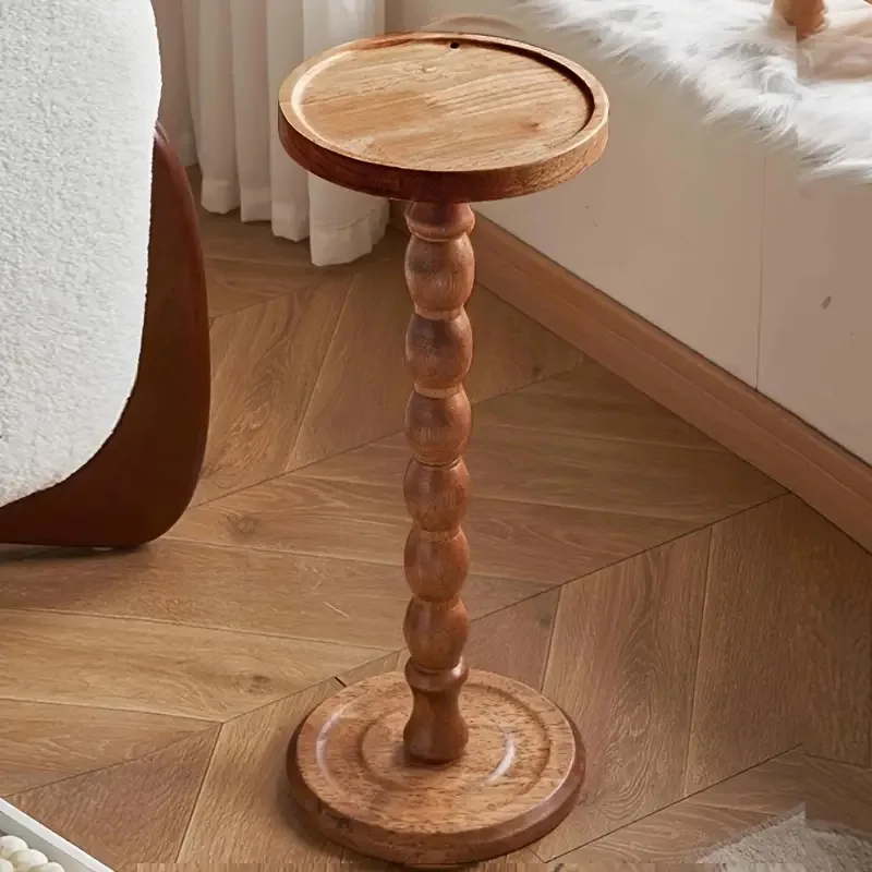 Solid Wood Edge Small Living Room Teapoy  Family Hotel Homestay Sofa Side Table  Nordic Corner Coffee Tables