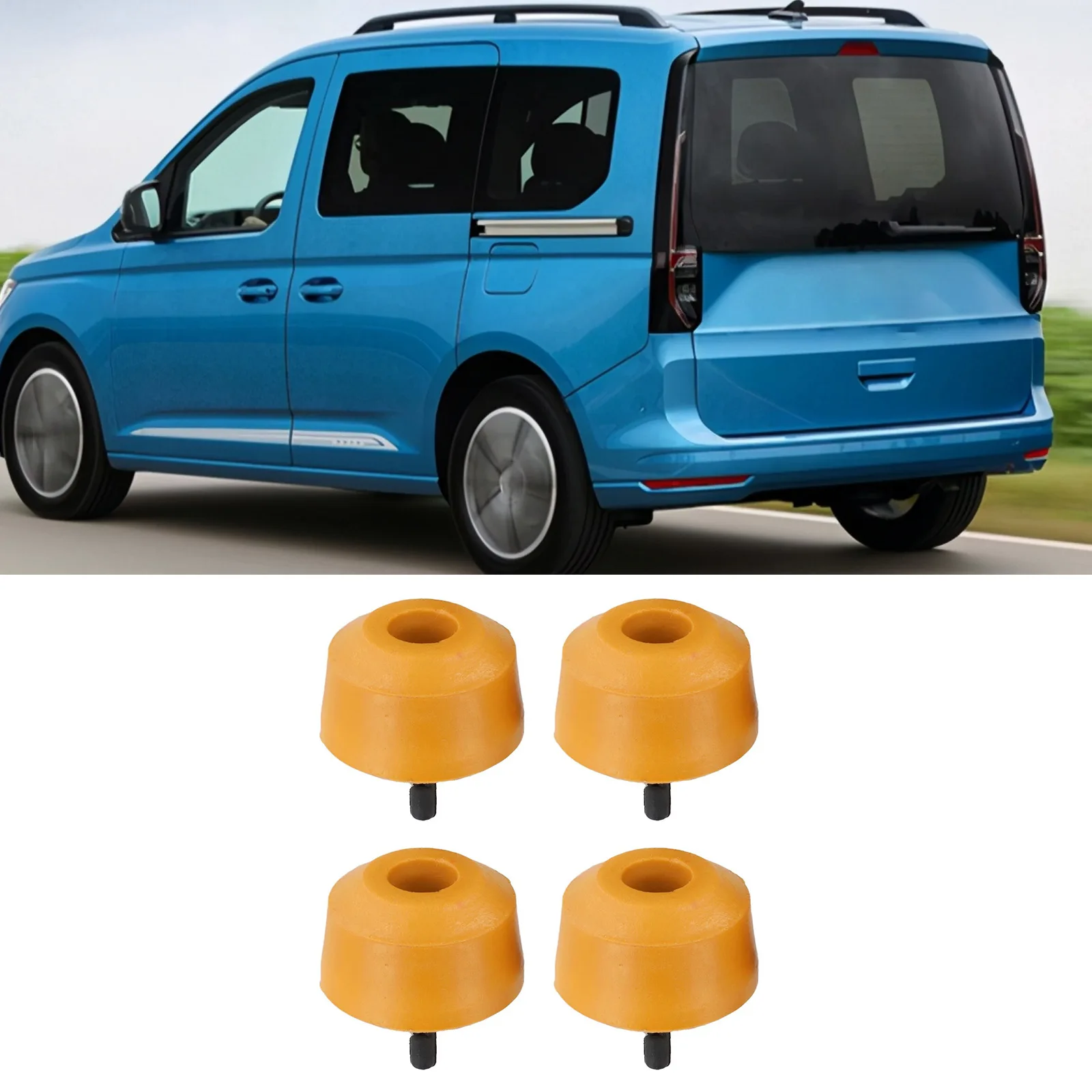 For Caddy For Mk3 For Mk4 Rear Bump Stop 4 Pack Rubber Buffer For Leaf Spring Suspension 2004-2020 Model Range
