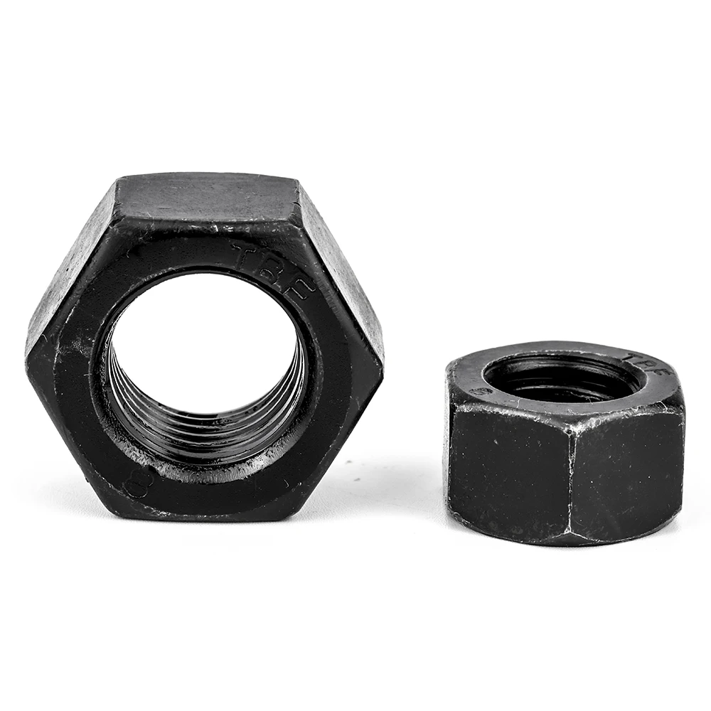 Black Hexagon Nut Black Carbon Stell M1.2 M1.6 M2 M2.5 M3 M3.5 M4 M5 M6 M8 M10 M12 M16 M20 M22 Stainless Steel Hex Nuts DIN934