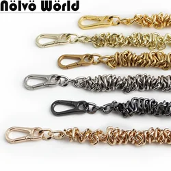 1/5/10PCS 39/75CM Aluminium Durable Metal Short Chains With Buckle For Handbag Shoulder Bag Purse Strap Decoration Accessories