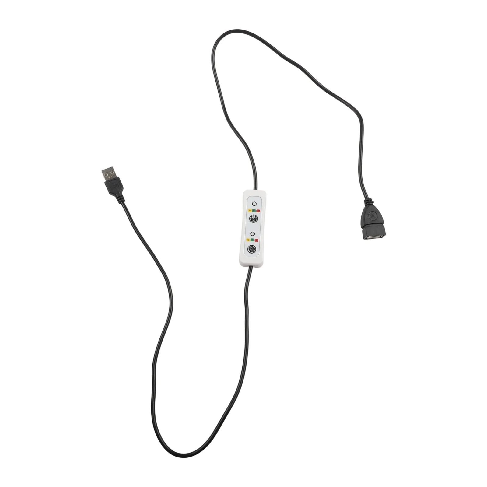 60cm USB Timer Switch Extension Cable with 3 Timer Modes and Controls for USB Devices Including Fans and LED Lighting